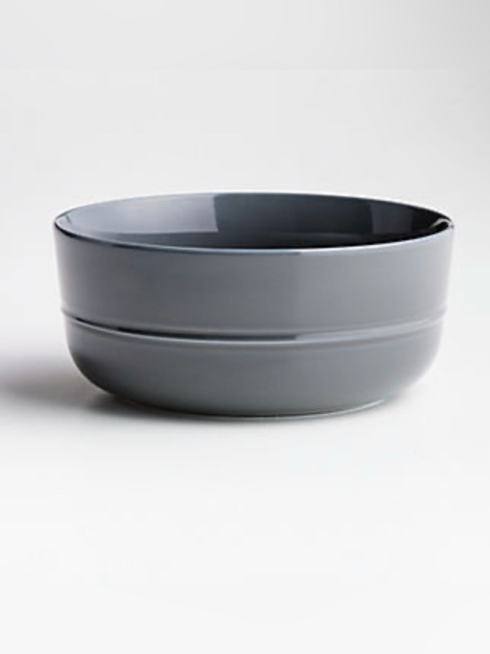 Crate&Barrel Grey Ceramic Bowl, Set of 4 - Picture 2 of 6
